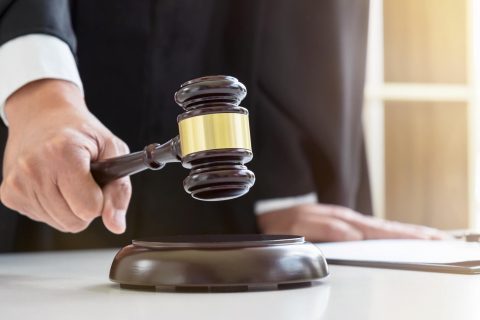 Judge Striking Gavel