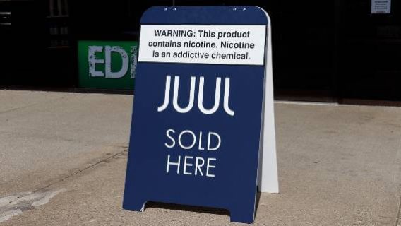 Juul sidewalk sign